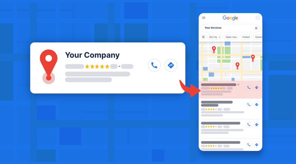 Google Maps com perfil Google Business otimizado para aumentar a visibilidade de empresas locais e atrair mais clientes.